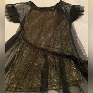 Black and gold shimmer dress in 2t